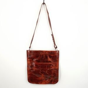 Michael Kors Large Brown Leather Crossbody Bag